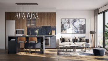 Verge Condos Kitchen Rendering